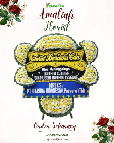 Papan Bunga Duka di Cipayung Datar